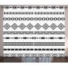 Ambesonne Christmas Curtains, Classical Christmas Ornaments and Baubles Coniferous Pine Tree Twig Tinsel Print, Living Room Bedroom Window Drapes 2 Panel Set, 108″ X 90″, Vermilion Green(Black White)