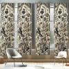 Ambesonne Christmas Curtains, Tree Branches Spruce Leaves Balls Bells Cones Poinsettia Flowers Mistletoe Berry, Window Treatments 2 Panel Set for Living Room Bedroom, Pair of – 28″ x 63″, Ruby Green(Eggshell Dark Grey)