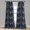 Ambesonne Christmas Curtains, Tree Branches Spruce Leaves Balls Bells Cones Poinsettia Flowers Mistletoe Berry, Window Treatments 2 Panel Set for Living Room Bedroom, Pair of – 28″ x 63″, Ruby Green(Grey Orange and Dimgray)