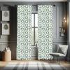 Ambesonne Christmas Curtains, Tree Branches Spruce Leaves Balls Bells Cones Poinsettia Flowers Mistletoe Berry, Window Treatments 2 Panel Set for Living Room Bedroom, Pair of – 28″ x 63″, Ruby Green(Laurel Green and Vermilion)