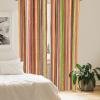 Ambesonne Christmas Curtains, Tree Branches Spruce Leaves Balls Bells Cones Poinsettia Flowers Mistletoe Berry, Window Treatments 2 Panel Set for Living Room Bedroom, Pair of – 28″ x 63″, Ruby Green(Orange Green)