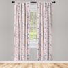 Ambesonne Christmas Curtains, Tree Branches Spruce Leaves Balls Bells Cones Poinsettia Flowers Mistletoe Berry, Window Treatments 2 Panel Set for Living Room Bedroom, Pair of – 28″ x 63″, Ruby Green(Lavender Teal Beige)