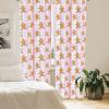 Ambesonne Christmas Curtains, Tree Branches Spruce Leaves Balls Bells Cones Poinsettia Flowers Mistletoe Berry, Window Treatments 2 Panel Set for Living Room Bedroom, Pair of – 28″ x 63″, Ruby Green(Brown Pink)