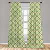Ambesonne Christmas Curtains, Tree Branches Spruce Leaves Balls Bells Cones Poinsettia Flowers Mistletoe Berry, Window Treatments 2 Panel Set for Living Room Bedroom, Pair of – 28″ x 63″, Ruby Green(Green Mint)