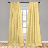 Ambesonne Christmas Curtains, Tree Branches Spruce Leaves Balls Bells Cones Poinsettia Flowers Mistletoe Berry, Window Treatments 2 Panel Set for Living Room Bedroom, Pair of – 28″ x 63″, Ruby Green(Marigold White)