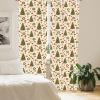Ambesonne Christmas Curtains, Tree Branches Spruce Leaves Balls Bells Cones Poinsettia Flowers Mistletoe Berry, Window Treatments 2 Panel Set for Living Room Bedroom, Pair of – 28″ x 63″, Ruby Green(Olive Green Yellow)