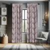 Ambesonne Christmas Curtains, Tree Branches Spruce Leaves Balls Bells Cones Poinsettia Flowers Mistletoe Berry, Window Treatments 2 Panel Set for Living Room Bedroom, Pair of – 28″ x 63″, Ruby Green(Blush Mauve)