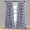Ambesonne Christmas Curtains, Tree Branches Spruce Leaves Balls Bells Cones Poinsettia Flowers Mistletoe Berry, Window Treatments 2 Panel Set for Living Room Bedroom, Pair of – 28″ x 63″, Ruby Green(Blue Dark)