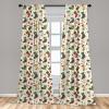Ambesonne Christmas Curtains, Tree Branches Spruce Leaves Balls Bells Cones Poinsettia Flowers Mistletoe Berry, Window Treatments 2 Panel Set for Living Room Bedroom, Pair of – 28″ x 63″, Ruby Green(Dark Coral Teal Blue Grey)