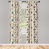 Ambesonne Christmas Curtains, Tree Branches Spruce Leaves Balls Bells Cones Poinsettia Flowers Mistletoe Berry, Window Treatments 2 Panel Set for Living Room Bedroom, Pair of – 28″ x 63″, Ruby Green(Dark Coral Teal Blue Grey)