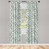 Ambesonne Christmas Curtains, Tree Branches Spruce Leaves Balls Bells Cones Poinsettia Flowers Mistletoe Berry, Window Treatments 2 Panel Set for Living Room Bedroom, Pair of – 28″ x 63″, Ruby Green(Laurel Green and Vermilion)