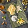 Ambesonne Christmas Cutting Board, Words Print with Original Celebration Objects with Presents and Candies Image, Decorative Tempered Glass Cutting and Serving Board, Small Size, Grey Yellow(Dark Sand Brown Pale Camel)