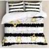 Ambesonne Christmas Duvet Cover Set, Floral Winter Red Bird Hat and Scarf on Blooming Tree Nature Inspired, Decorative 3 Piece Bedding Set with 2 Pillow Shams, Queen Size, Burgundy Green(White Yellow)