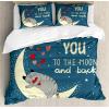 Ambesonne Christmas Duvet Cover Set, Floral Winter Red Bird Hat and Scarf on Blooming Tree Nature Inspired, Decorative 3 Piece Bedding Set with 2 Pillow Shams, Queen Size, Burgundy Green(Pale Yellow Warm Taupe)