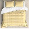 Ambesonne Christmas Duvet Cover Set, Floral Winter Red Bird Hat and Scarf on Blooming Tree Nature Inspired, Decorative 3 Piece Bedding Set with 2 Pillow Shams, Queen Size, Burgundy Green(Mustard and White)