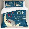 Ambesonne Christmas Duvet Cover Set, Floral Winter Red Bird Hat and Scarf on Blooming Tree Nature Inspired, Decorative 3 Piece Bedding Set with 2 Pillow Shams, Queen Size, Burgundy Green(Pale Yellow Warm Taupe)