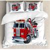 Ambesonne Christmas Duvet Cover Set, Floral Winter Red Bird Hat and Scarf on Blooming Tree Nature Inspired, Decorative 3 Piece Bedding Set with 2 Pillow Shams, Queen Size, Burgundy Green(Grey Red)