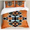 Ambesonne Christmas Duvet Cover Set, Floral Winter Red Bird Hat and Scarf on Blooming Tree Nature Inspired, Decorative 3 Piece Bedding Set with 2 Pillow Shams, Queen Size, Burgundy Green(Orange Black Pale Blue)