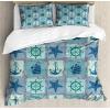 Ambesonne Christmas Duvet Cover Set, Floral Winter Red Bird Hat and Scarf on Blooming Tree Nature Inspired, Decorative 3 Piece Bedding Set with 2 Pillow Shams, Queen Size, Burgundy Green(Blue Turquoise)