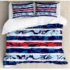 Ambesonne Christmas Duvet Cover Set, Floral Winter Red Bird Hat and Scarf on Blooming Tree Nature Inspired, Decorative 3 Piece Bedding Set with 2 Pillow Shams, Queen Size, Burgundy Green(Indigo)
