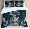 Ambesonne Christmas Duvet Cover Set, Floral Winter Red Bird Hat and Scarf on Blooming Tree Nature Inspired, Decorative 3 Piece Bedding Set with 2 Pillow Shams, Queen Size, Burgundy Green(White and Blue)