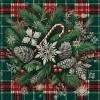Ambesonne Christmas Duvet Cover Set, Merry Christmas Lettering on an Abstract Modern Snowflake Dot Pattern, Decorative 3 Piece Bedding Set with 2 Pillow Shams, King Size, Black Beige(Green Grey and Ruby)