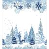 Ambesonne Christmas Duvet Cover Set, Merry Christmas Lettering on an Abstract Modern Snowflake Dot Pattern, Decorative 3 Piece Bedding Set with 2 Pillow Shams, King Size, Black Beige(Blue White)