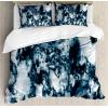 Ambesonne Christmas Duvet Cover Set, Watercolor Christmas Theme Fir Trees Abstract Silhouettes Illustration, Decorative 3 Piece Bedding Set with 2 Pillow Shams, Queen Size, Green Seafoam(Blue Pearl)