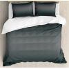 Ambesonne Christmas Duvet Cover Set, Watercolor Christmas Theme Fir Trees Abstract Silhouettes Illustration, Decorative 3 Piece Bedding Set with 2 Pillow Shams, Queen Size, Green Seafoam(Grey Charcoal)