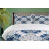 Ambesonne Christmas Duvet Cover Set, Xmas Baubles on Snow with Snowflakes Ice Holiday Humanitarian Artwork Illustration, Decorative 3 Piece Bedding Set with 2 Pillow Shams, Queen Size, White Red(Blue Grey)