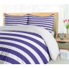 Ambesonne Christmas Duvet Cover Set, Xmas Baubles on Snow with Snowflakes Ice Holiday Humanitarian Artwork Illustration, Decorative 3 Piece Bedding Set with 2 Pillow Shams, Queen Size, White Red(Purple White)