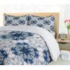 Ambesonne Christmas Duvet Cover Set, Xmas Baubles on Snow with Snowflakes Ice Holiday Humanitarian Artwork Illustration, Decorative 3 Piece Bedding Set with 2 Pillow Shams, Queen Size, White Red(Blue Grey)