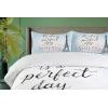 Ambesonne Christmas Duvet Cover Set, Xmas Baubles on Snow with Snowflakes Ice Holiday Humanitarian Artwork Illustration, Decorative 3 Piece Bedding Set with 2 Pillow Shams, Queen Size, White Red(Black Blue)