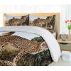Ambesonne Christmas Duvet Cover Set, Xmas Baubles on Snow with Snowflakes Ice Holiday Humanitarian Artwork Illustration, Decorative 3 Piece Bedding Set with 2 Pillow Shams, Queen Size, White Red(Black Tan)