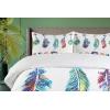 Ambesonne Christmas Duvet Cover Set, Xmas Baubles on Snow with Snowflakes Ice Holiday Humanitarian Artwork Illustration, Decorative 3 Piece Bedding Set with 2 Pillow Shams, Queen Size, White Red(White Purple)