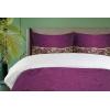 Ambesonne Christmas Duvet Cover Set, Xmas Baubles on Snow with Snowflakes Ice Holiday Humanitarian Artwork Illustration, Decorative 3 Piece Bedding Set with 2 Pillow Shams, Queen Size, White Red(Fuchsia Pale Yellow Plum)
