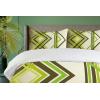 Ambesonne Christmas Duvet Cover Set, Xmas Baubles on Snow with Snowflakes Ice Holiday Humanitarian Artwork Illustration, Decorative 3 Piece Bedding Set with 2 Pillow Shams, Queen Size, White Red(Lime Green Army Green)
