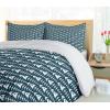 Ambesonne Christmas Duvet Cover Set, Xmas Baubles on Snow with Snowflakes Ice Holiday Humanitarian Artwork Illustration, Decorative 3 Piece Bedding Set with 2 Pillow Shams, Queen Size, White Red(Petrol Blue White)
