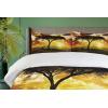 Ambesonne Christmas Duvet Cover Set, Xmas Baubles on Snow with Snowflakes Ice Holiday Humanitarian Artwork Illustration, Decorative 3 Piece Bedding Set with 2 Pillow Shams, Queen Size, White Red(Black Orange)