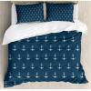 Ambesonne Christmas Duvet Cover Set, Xmas Baubles on Snow with Snowflakes Ice Holiday Humanitarian Artwork Illustration, Decorative 3 Piece Bedding Set with 2 Pillow Shams, Queen Size, White Red(White Blue)