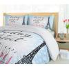 Ambesonne Christmas Duvet Cover Set, Xmas Baubles on Snow with Snowflakes Ice Holiday Humanitarian Artwork Illustration, Decorative 3 Piece Bedding Set with 2 Pillow Shams, Queen Size, White Red(Black Blue)
