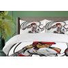 Ambesonne Christmas Duvet Cover Set, Xmas Baubles on Snow with Snowflakes Ice Holiday Humanitarian Artwork Illustration, Decorative 3 Piece Bedding Set with 2 Pillow Shams, Queen Size, White Red(Grey Red White)