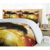 Ambesonne Christmas Duvet Cover Set, Xmas Baubles on Snow with Snowflakes Ice Holiday Humanitarian Artwork Illustration, Decorative 3 Piece Bedding Set with 2 Pillow Shams, Queen Size, White Red(Black Orange)
