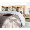 Ambesonne Christmas Duvet Cover Set, Xmas Baubles on Snow with Snowflakes Ice Holiday Humanitarian Artwork Illustration, Decorative 3 Piece Bedding Set with 2 Pillow Shams, Queen Size, White Red(Sepia White)