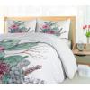 Ambesonne Christmas Duvet Cover Set, Xmas Baubles on Snow with Snowflakes Ice Holiday Humanitarian Artwork Illustration, Decorative 3 Piece Bedding Set with 2 Pillow Shams, Queen Size, White Red(Green Pink Brown)