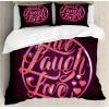 Ambesonne Christmas Duvet Cover Set, Xmas Baubles on Snow with Snowflakes Ice Holiday Humanitarian Artwork Illustration, Decorative 3 Piece Bedding Set with 2 Pillow Shams, Queen Size, White Red(Purple Salmon)