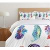 Ambesonne Christmas Duvet Cover Set, Xmas Baubles on Snow with Snowflakes Ice Holiday Humanitarian Artwork Illustration, Decorative 3 Piece Bedding Set with 2 Pillow Shams, Queen Size, White Red(White Purple)