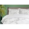 Ambesonne Christmas Duvet Cover Set, Xmas Baubles on Snow with Snowflakes Ice Holiday Humanitarian Artwork Illustration, Decorative 3 Piece Bedding Set with 2 Pillow Shams, Queen Size, White Red(Pale Grey Dust)
