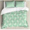 Ambesonne Christmas Duvet Cover Set, Xmas Baubles on Snow with Snowflakes Ice Holiday Humanitarian Artwork Illustration, Decorative 3 Piece Bedding Set with 2 Pillow Shams, Queen Size, White Red(Mint Green Multicolor)