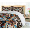 Ambesonne Christmas Duvet Cover Set, Xmas Baubles on Snow with Snowflakes Ice Holiday Humanitarian Artwork Illustration, Decorative 3 Piece Bedding Set with 2 Pillow Shams, Queen Size, White Red(Blue Orange Beige)